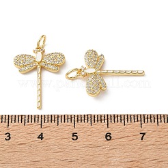Pendentifs en laiton zircon cubique transparent&nbsp;CU-CBA03AF-08G-02