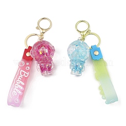 Светящийся акриловый кулон-брелок в виде космонавта&nbsp;KEYC-D019-02G