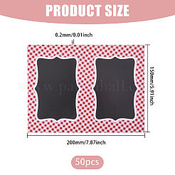 Прямоугольные бумажные карточки для рассадки гостей&nbsp;AJEW-WH0348-896