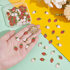 80шт 2 цвета светлые позолоченные подвески из сплава с эмалью&nbsp;ENAM-UN0001-14