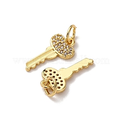 Латунные микропаве прозрачные кубические циркониевые подвески&nbsp;KK-A270-03H-G
