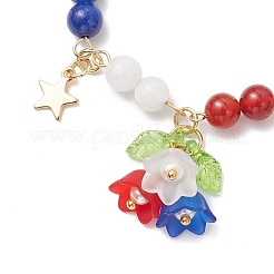 Акриловые браслеты с подвесками для женщин&nbsp;BJEW-MZ00181