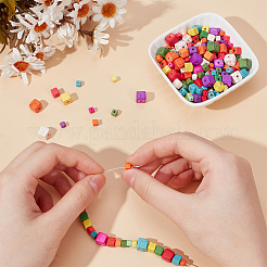 Синтетических нитей бирюзовые бусы&nbsp;G-AR0006-09B