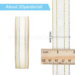 Блестящие ленты из полиэстера и органзы OCOR-WH0047-28