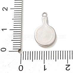 Pendentifs en acier inoxydable 304 émaillés&nbsp;SA-CBA46B2-07P