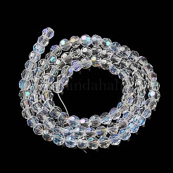 Гальванизируйте прозрачное стекло бисер нитей&nbsp;EGLA-A035-T4mm-L19