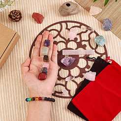 DIY набор для изготовления браслета из драгоценных камней чакры DIY-SZ0008-04