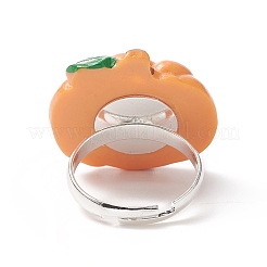 Anello regolabile in resina a tema halloween&nbsp;RJEW-JR00554