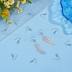 100 пара крючков для сережек из хирургической нержавеющей стали 316 STAS-UN0058-55