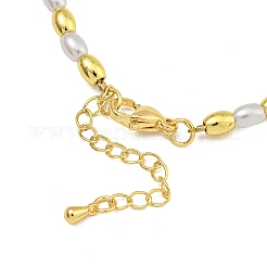 Collane rotonde in ottone placcato a cremagliera&nbsp;NJEW-C059-22G