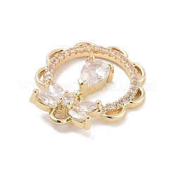 Подвески из латуни с прозрачным фианитом KK-Z061-10G