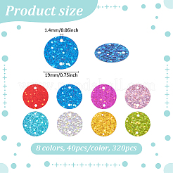320 шт. 8-х цветные аксессуары для украшения FIND-PH0026-58