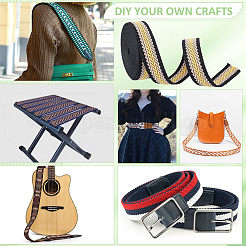 Лента из поликоттона в полоску длиной 5 ярд. OCOR-WH0090-019C