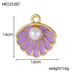 Подвески из нержавеющей стали 304 с эмалью STAS-OY003-29G