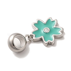 304 нержавеющая сталь эмалированная европейские подвески-шармы STAS-G308-31P-01