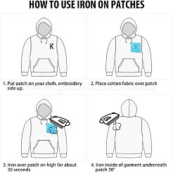 Компьютеризированная вышивка тканью утюжок на / шить на заплатках&nbsp;DIY-CJ0001-73A