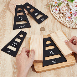 4шт набор акриловых клиновидных форм&nbsp;AJEW-BC0009-29