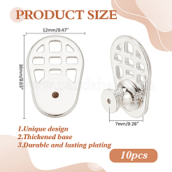 10 шт. Латунные гайки для ушей&nbsp;KK-ME0003-63P