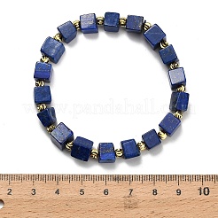 Природные лазурит бисером растянуть браслеты&nbsp;BJEW-F523-02B