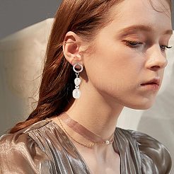 40 шт. 4 стиля 304 нержавеющая сталь круглая фурнитура для сережек-гвоздиков STAS-UN0047-07