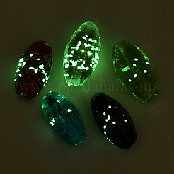 Светящиеся бусины лэмпворк из золота и песка ручной работы&nbsp;FOIL-T006-01