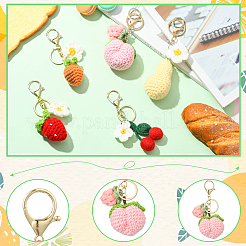 1 набор креативных брелоков-фруктов ручной работы 5 цветов&nbsp;ST-CJ0028-06