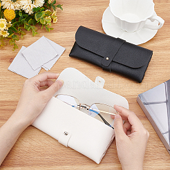 Ahademaker 2 шт. 2 цвета чехол для очков из искусственной кожи&nbsp;AJEW-GA0005-20