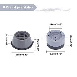 8шт 2 стиля пластиковая защитная накладка&nbsp;AJEW-AR0001-32