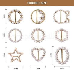 9шт 9 стильные пряжки из сплава DIY-SZ0008-39