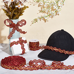 15 ярд блестящей кружевной ленты из полиэстера OCOR-WH0003-033A