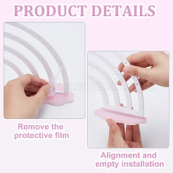 Акриловые выставочные витрины серьги ювелирных изделий&nbsp;EDIS-WH0022-10