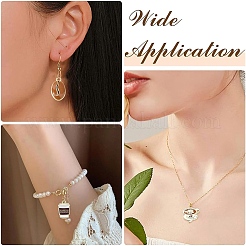 40шт 4 стиля позолоченные подвески из сплава с эмалью&nbsp;ENAM-YW0008-40