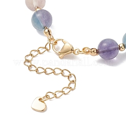 Круглые браслеты из натуральных смешанных бусин для женщин BJEW-JB12763