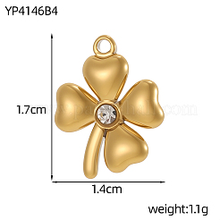 Подвески из нержавеющей стали 304 с микропаве из кубического циркония&nbsp;STAS-OY012-30G