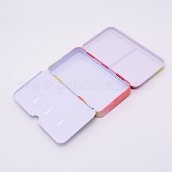 Пустая акварель жестяная коробка палитра красок CON-WH0079-38