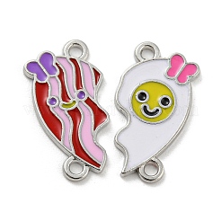 Подвески в форме сердца из сплава эмали для пары&nbsp;PALLOY-K018-01P