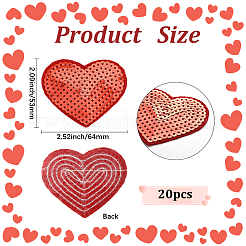 20 шт. Компьютеризированная вышивка ткань утюгом / пришить патчи&nbsp;PATC-CY0001-26A