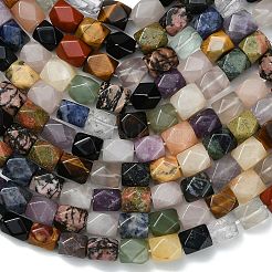 Природных драгоценных камней смешанного бисер нитей G-C220-B01-9x11mm