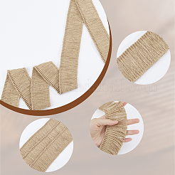 Джутовая лента с кисточками OCOR-WH20006-04A