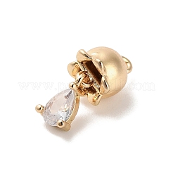 Colgante micropavé cubic zirconia de latón&nbsp;KK-D427-01G