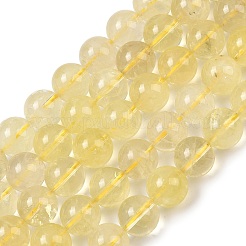 Естественный лимонный кварц нитей бисера G-P596-10mm-01