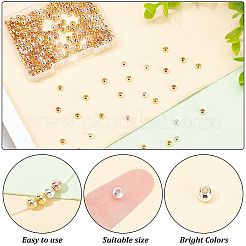 320 шт. 4-х видов латунных цельных бусин KK-PH0009-18