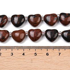 Натурального красного дерева обсидиана бисер нитей&nbsp;G-NH0069-A09