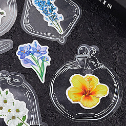 Набор наклеек из бумаги с изображением цветка мультфильма&nbsp;DIY-SC0031-01