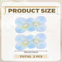 2 шт. тканевые заколки для волос в виде цветка из кожи аллигатора&nbsp;PHAR-LP0002-29A