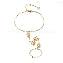 Messing-Armbänder mit Mikropflaster und Zirkonia&nbsp;BJEW-C156-01G-05