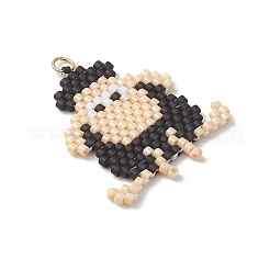 Подвески в виде овечек из бисера&nbsp;PALLOY-MZ01160-01