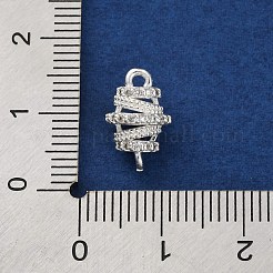 Латунные микро-паве прозрачные кубические цирконии полые овальные соединительные подвески KK-A230-05C-S