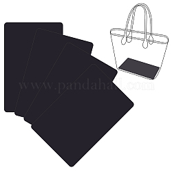 Pandahall elite 4pcs rectangle feuille acrylique, pour projets d'artisanat, panneaux, projets de bricolage, noir, 15x30x0.1 cm