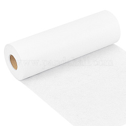 Tissu de ruban de fusion non tissé en polyester, pour la décoration de bricolage, blanc, 30x0.01 cm, environ 30 mètres / rouleau